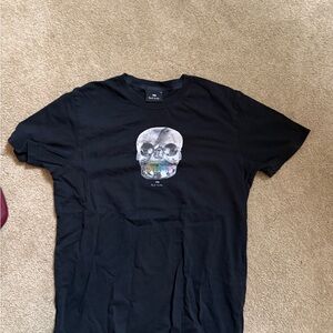 Paul Smith Black Skull Graphic T-Shirt